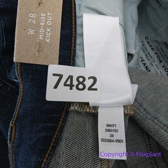 New! Madewell mid rise Kick Out Crop Jeans colleton wash, size 28 - Picture 15 of 15